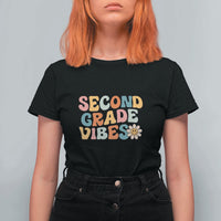 Retro Second Grade Vibes T Shirt For Women 2nd Grade Team, 1st Day of School