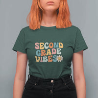 Retro Second Grade Vibes T Shirt For Women 2nd Grade Team, 1st Day of School