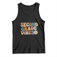 Groovy Retro Second Grade Vibes Tank Top Back to School 2nd Grade Team