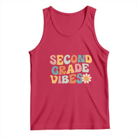 Groovy Retro Second Grade Vibes Tank Top Back to School 2nd Grade Team