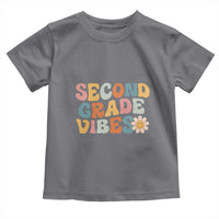 Groovy Retro Second Grade Vibes Toddler T Shirt Back to School 2nd Grade Team