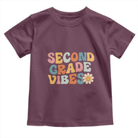 Groovy Retro Second Grade Vibes Toddler T Shirt Back to School 2nd Grade Team