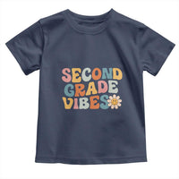 Groovy Retro Second Grade Vibes Toddler T Shirt Back to School 2nd Grade Team