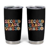 Groovy Retro Second Grade Vibes Tumbler Cup Back to School 2nd Grade Team