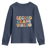 Groovy Retro Second Grade Vibes Youth Sweatshirt Back to School 2nd Grade Team