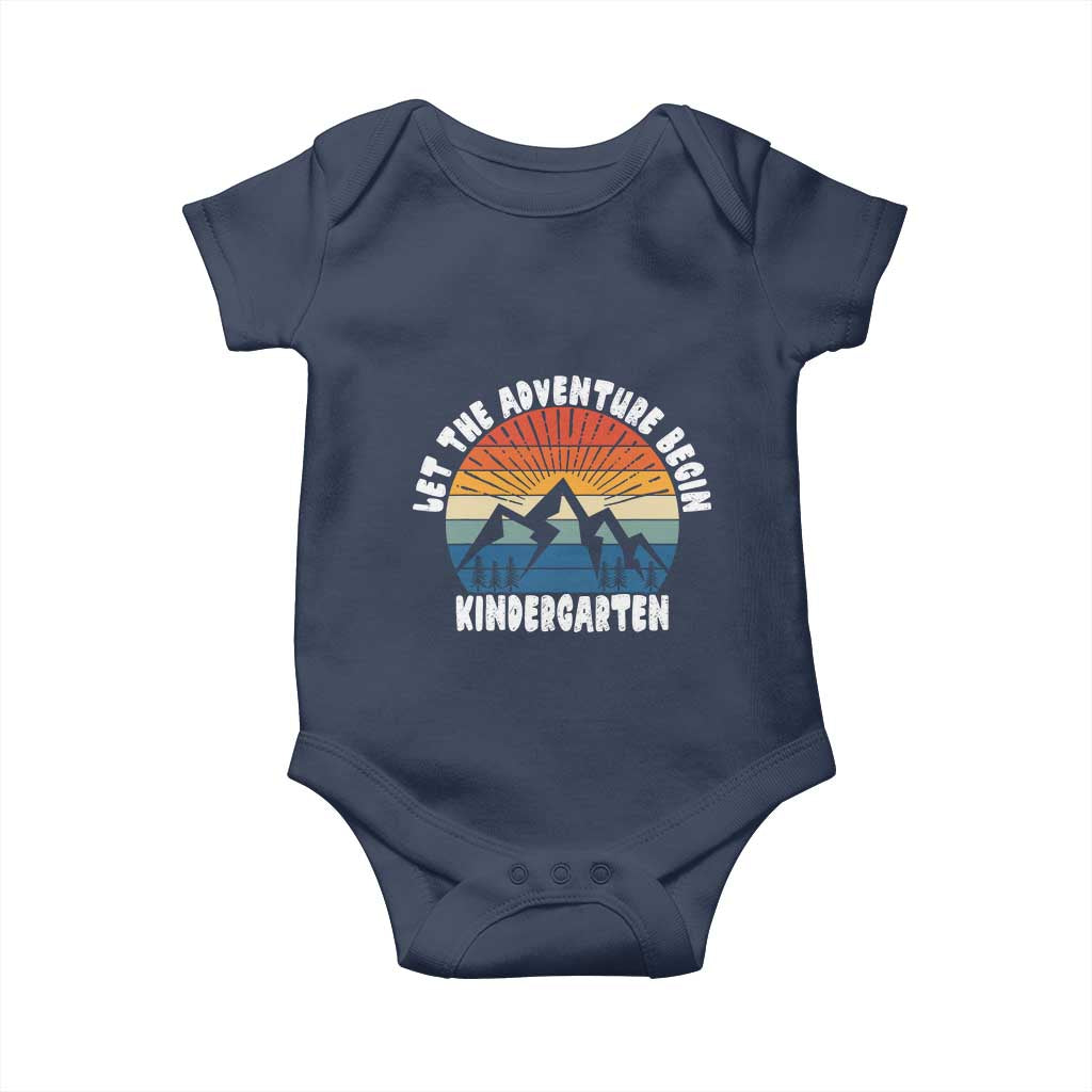 Kindergarten First Day of School Baby Onesie Let the Adventure Begin Cute Back to School Gift