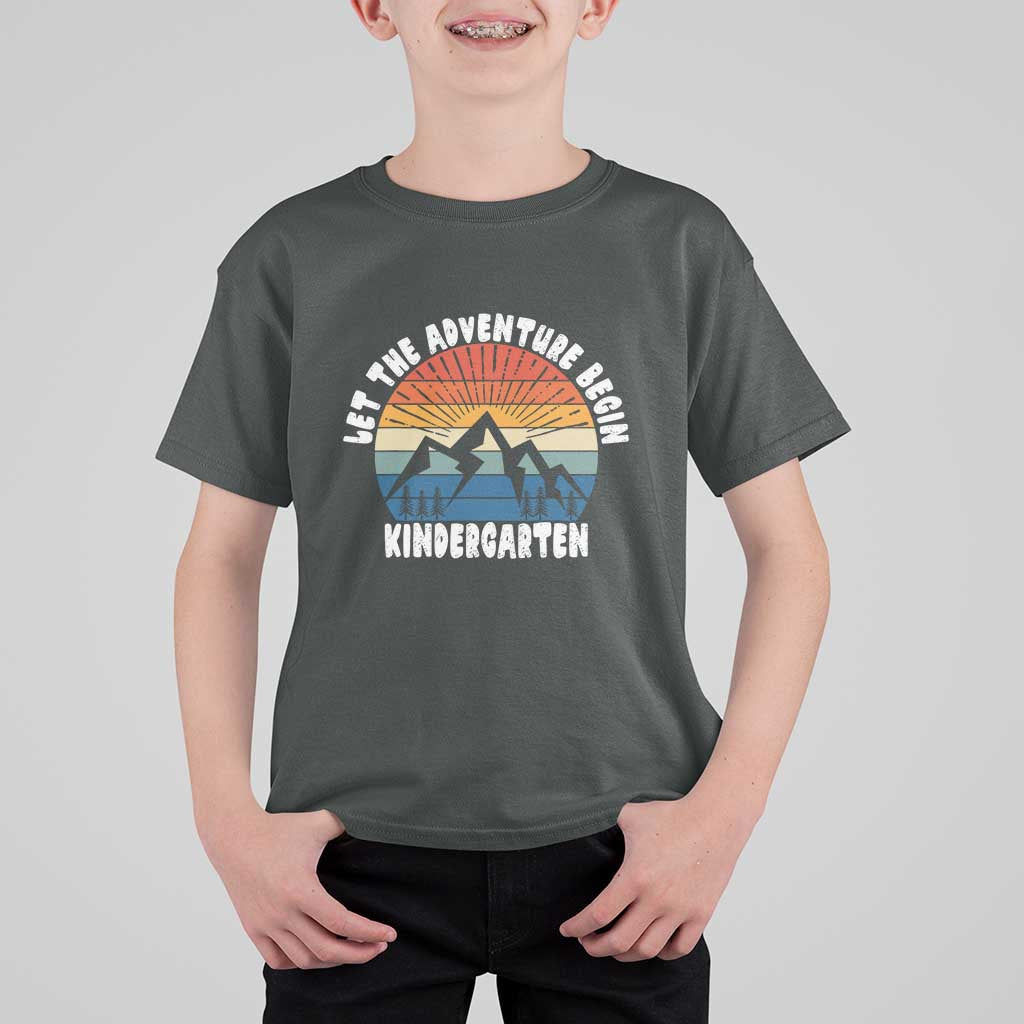 Kindergarten 1st Day of School T Shirt For Kid Let the Adventure Begin