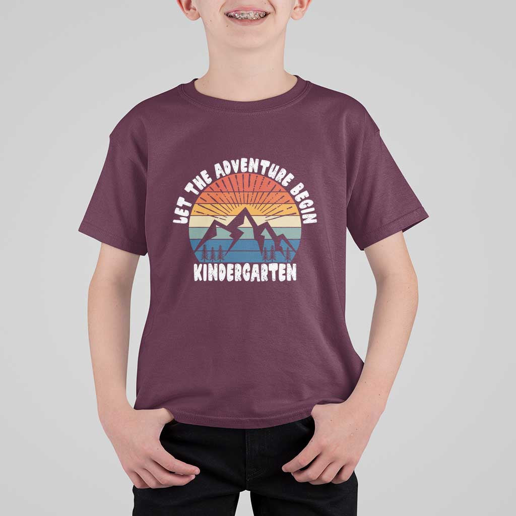 Kindergarten 1st Day of School T Shirt For Kid Let the Adventure Begin