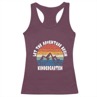Kindergarten First Day of School Racerback Tank Top Let the Adventure Begin Cute Back to School Gift