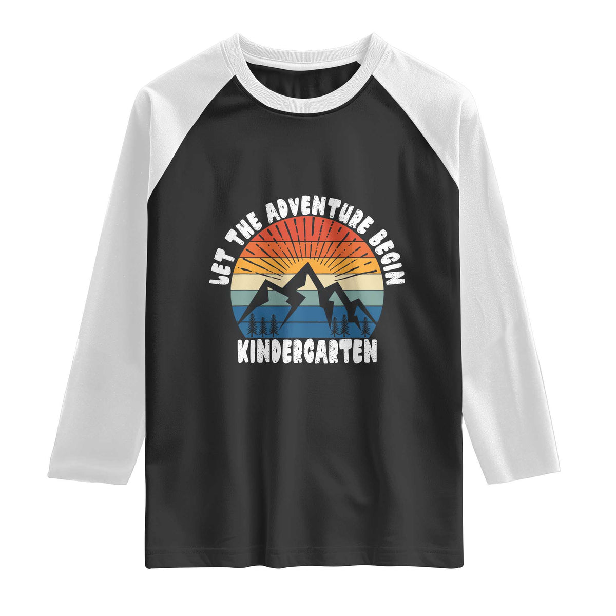 Kindergarten First Day of School Raglan Shirt Let the Adventure Begin Cute Back to School Gift