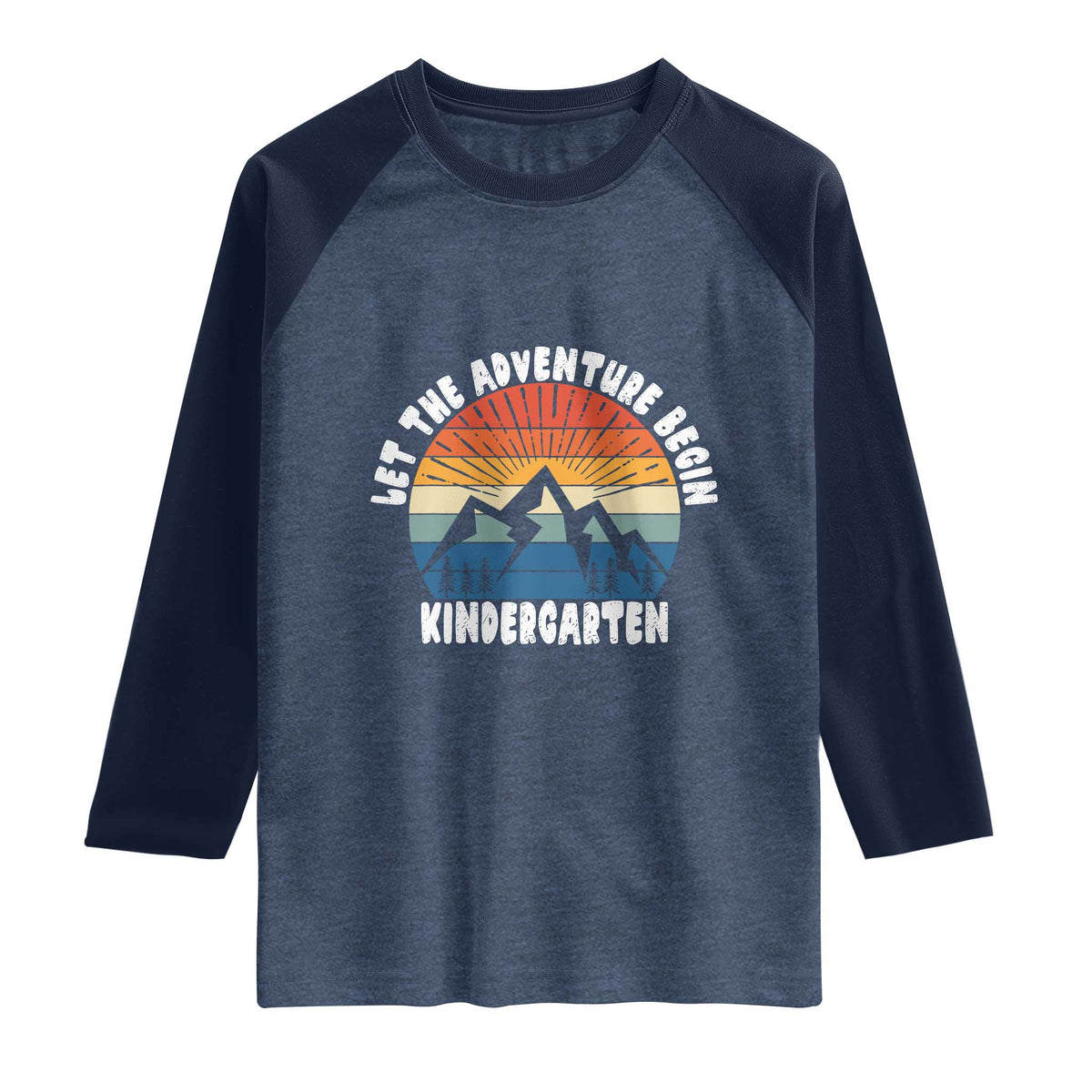 Kindergarten First Day of School Raglan Shirt Let the Adventure Begin Cute Back to School Gift