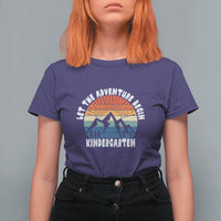 Kindergarten 1st Day of School T Shirt For Women Let the Adventure Begin