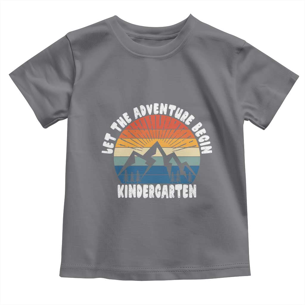 Kindergarten First Day of School Toddler T Shirt Let the Adventure Begin Cute Back to School Gift