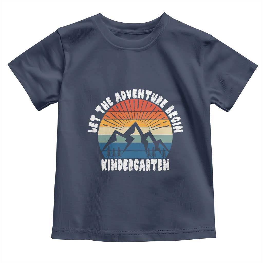 Kindergarten First Day of School Toddler T Shirt Let the Adventure Begin Cute Back to School Gift