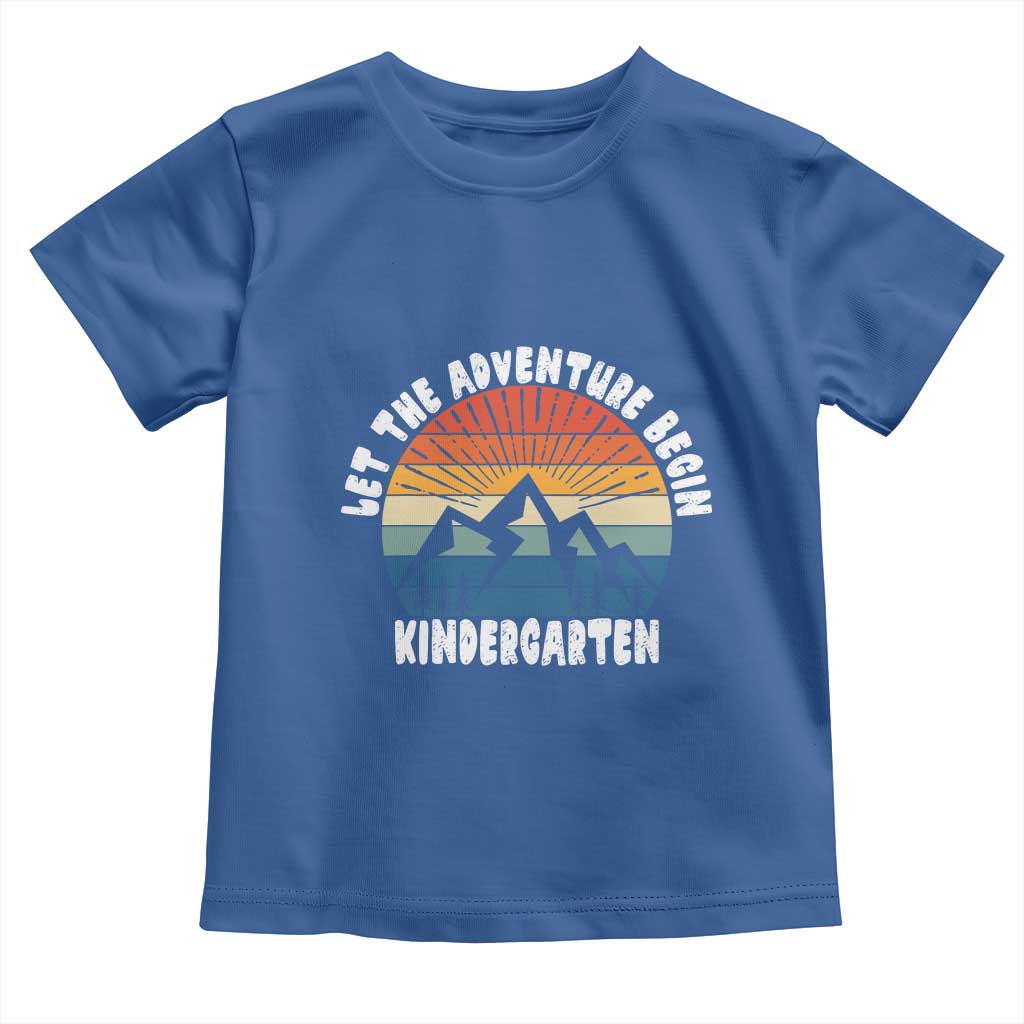 Kindergarten First Day of School Toddler T Shirt Let the Adventure Begin Cute Back to School Gift
