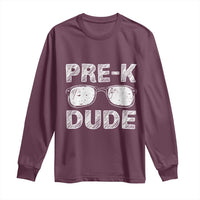 Pre-K Dude Cool First Day of Preschool Long Sleeve Shirt Back to School Boys Gift
