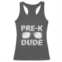 Pre-K Dude Cool First Day of Preschool Racerback Tank Top Back to School Boys Gift