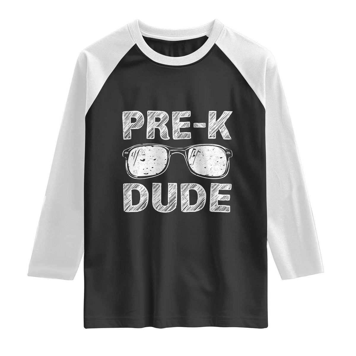 Pre-K Dude Cool First Day of Preschool Raglan Shirt Back to School Boys Gift