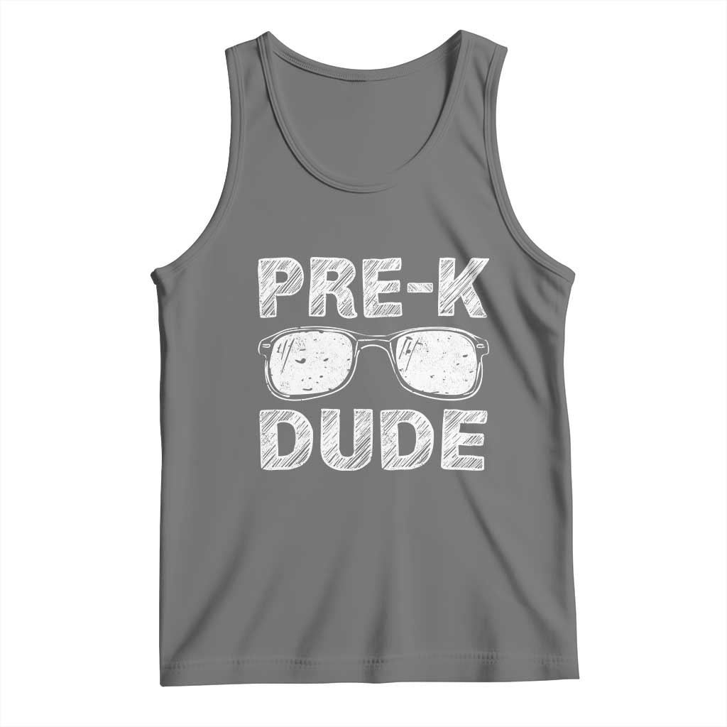 Pre-K Dude Cool First Day of Preschool Tank Top Back to School Boys Gift