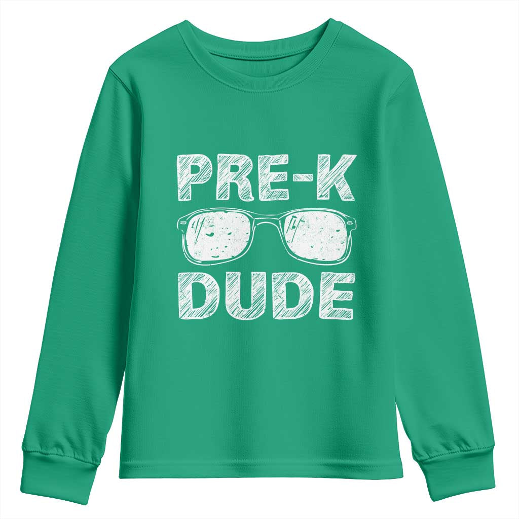Pre-K Dude Cool First Day of Preschool Youth Sweatshirt Back to School Boys Gift