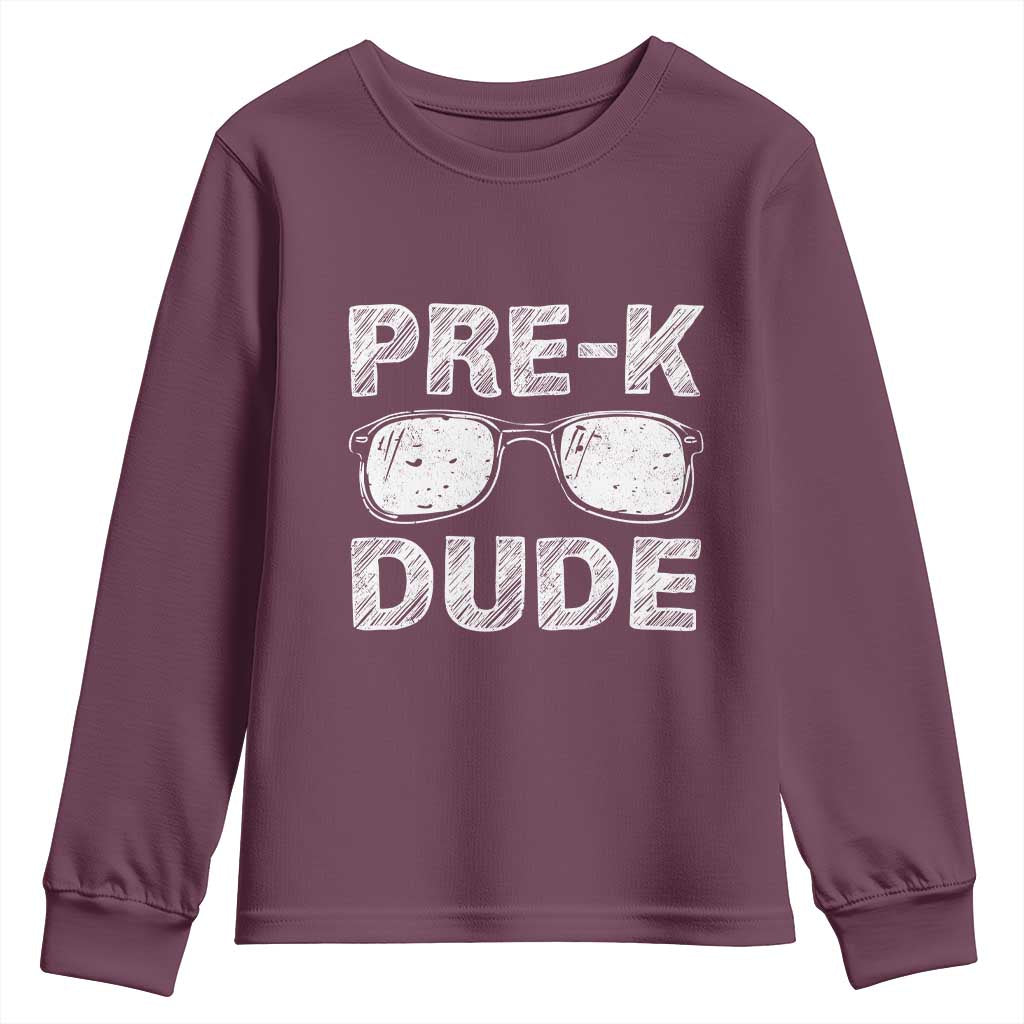 Pre-K Dude Cool First Day of Preschool Youth Sweatshirt Back to School Boys Gift
