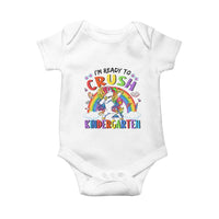 Ready to Crush Kindergarten Cute Girls Baby Onesie First Day Back to School