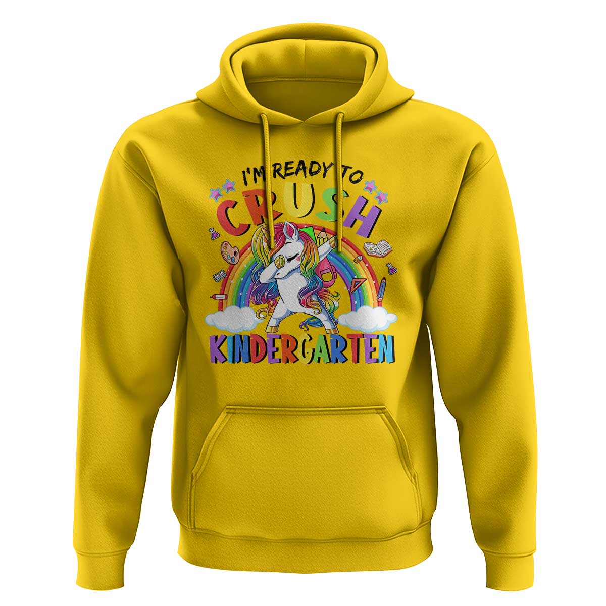 Kids Girl Crush Kindergarten Hoodie First Day Back to School - Wonder Print Shop