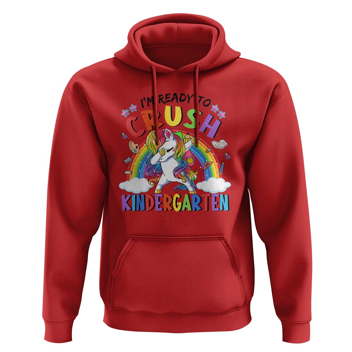 Kids Girl Crush Kindergarten Hoodie First Day Back to School - Wonder Print Shop