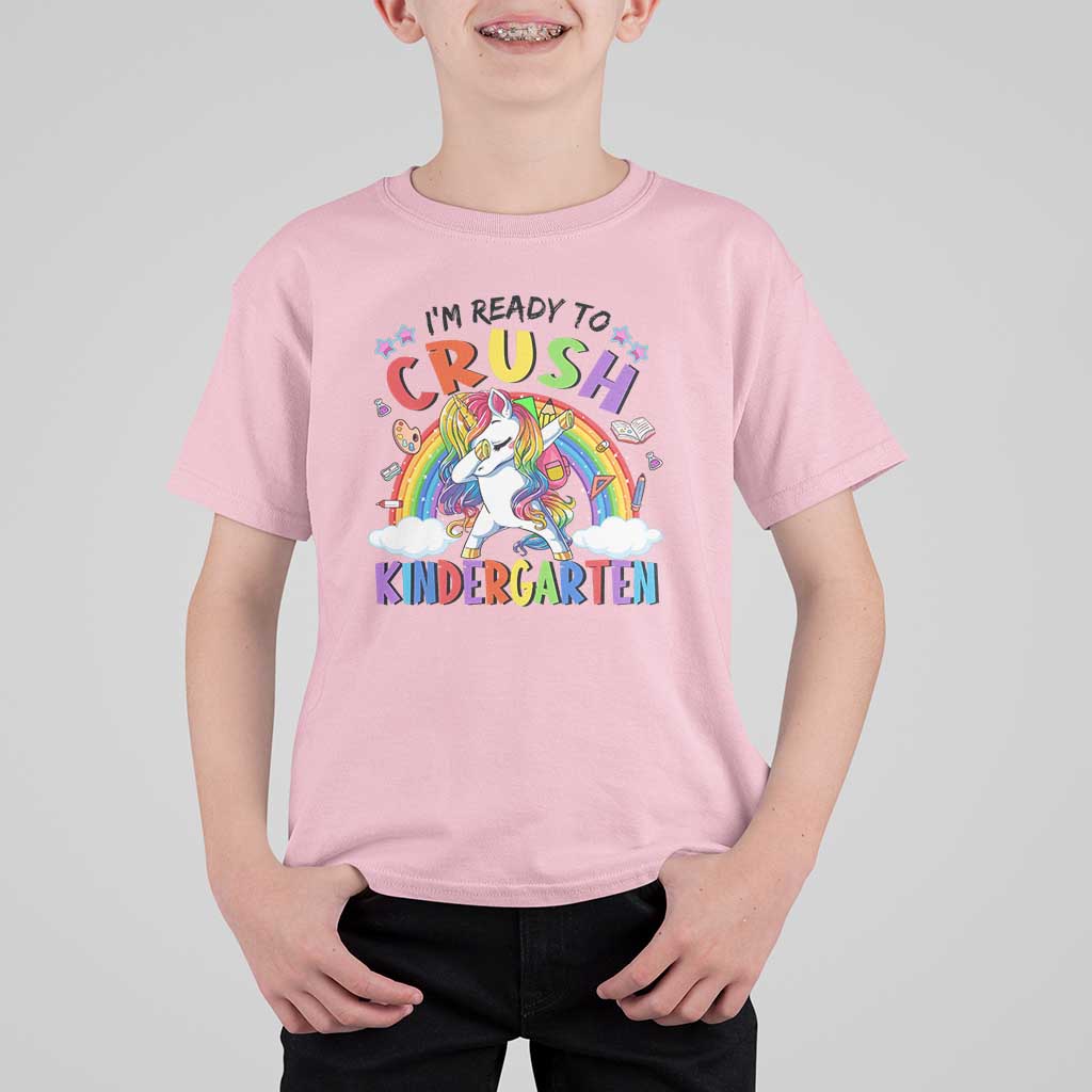Kids Girl Crush Kindergarten T Shirt For Kid First Day Back to School