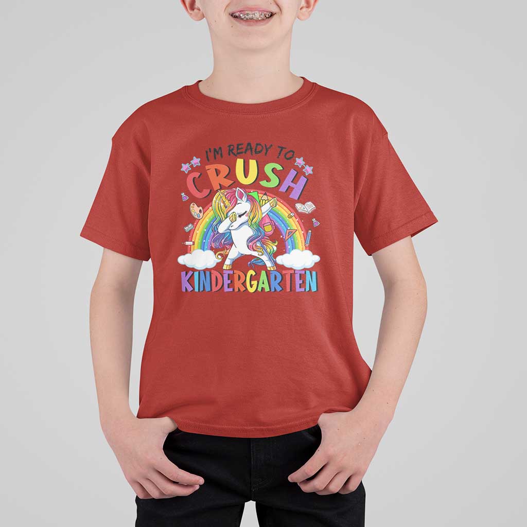 Kids Girl Crush Kindergarten T Shirt For Kid First Day Back to School