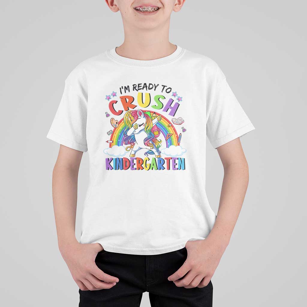 Kids Girl Crush Kindergarten T Shirt For Kid First Day Back to School