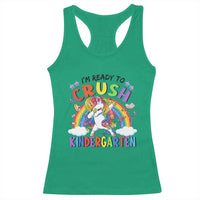 Ready to Crush Kindergarten Cute Girls Racerback Tank Top First Day Back to School