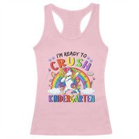 Ready to Crush Kindergarten Cute Girls Racerback Tank Top First Day Back to School