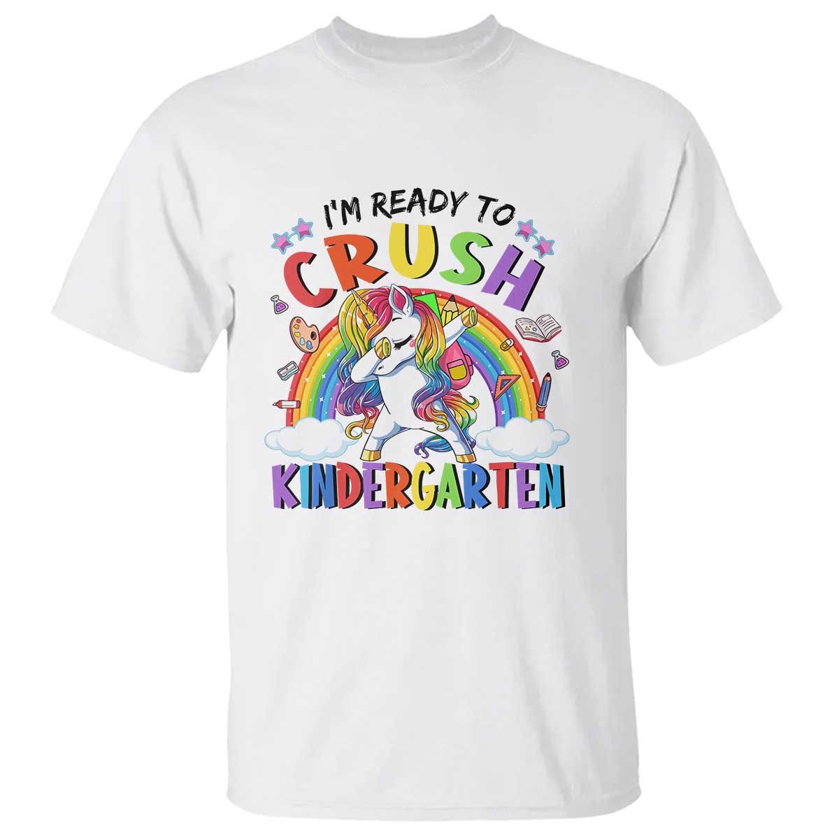 Kids Girl Crush Kindergarten T Shirt First Day Back to School - Wonder Print Shop