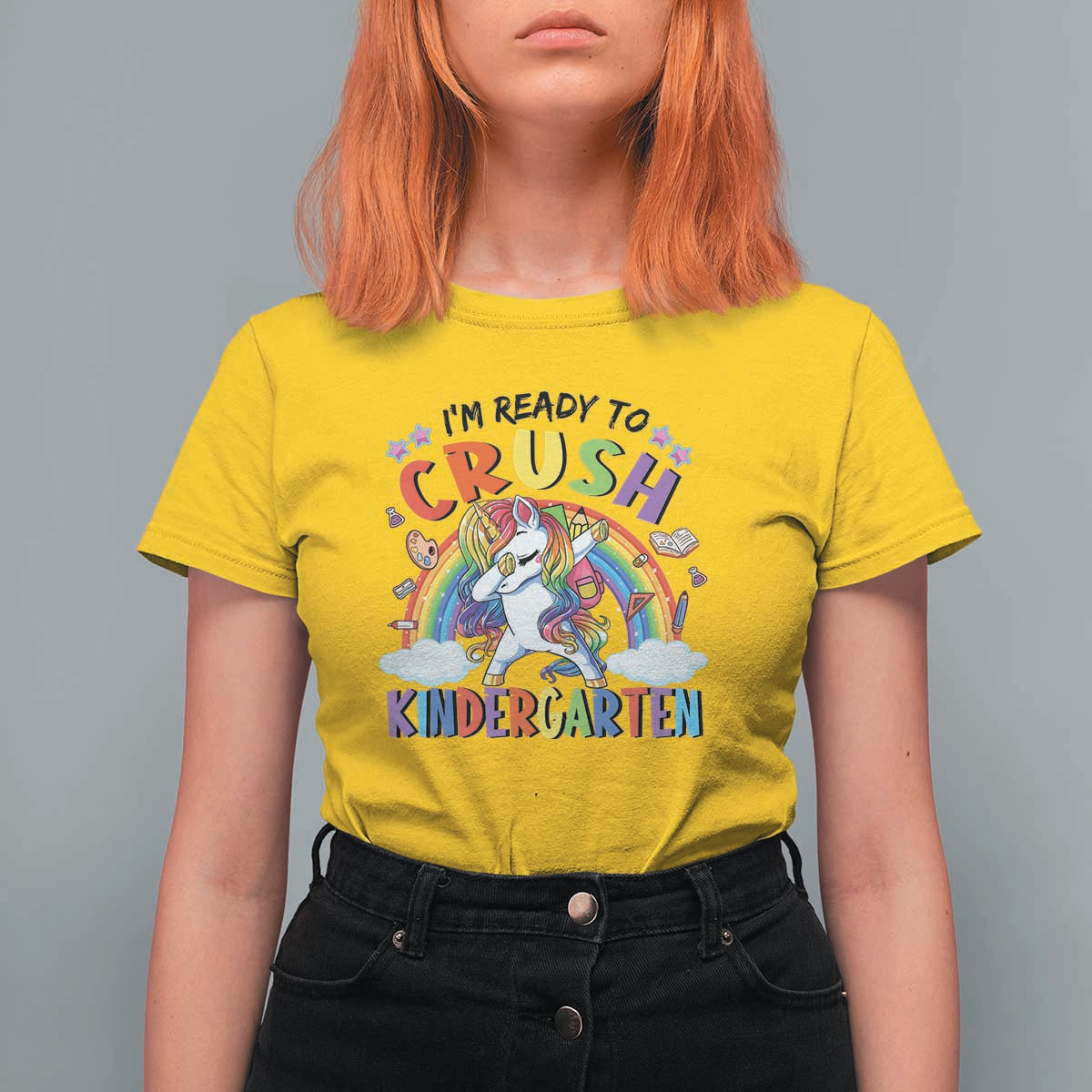 Kids Girl Crush Kindergarten T Shirt For Women First Day Back to School