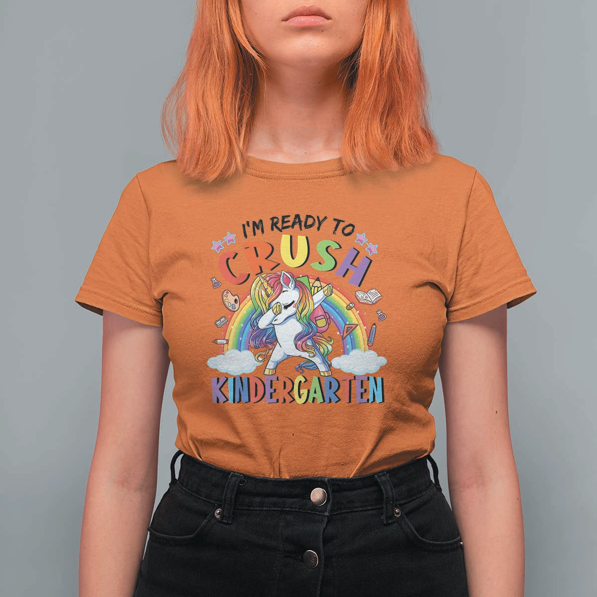 Kids Girl Crush Kindergarten T Shirt For Women First Day Back to School