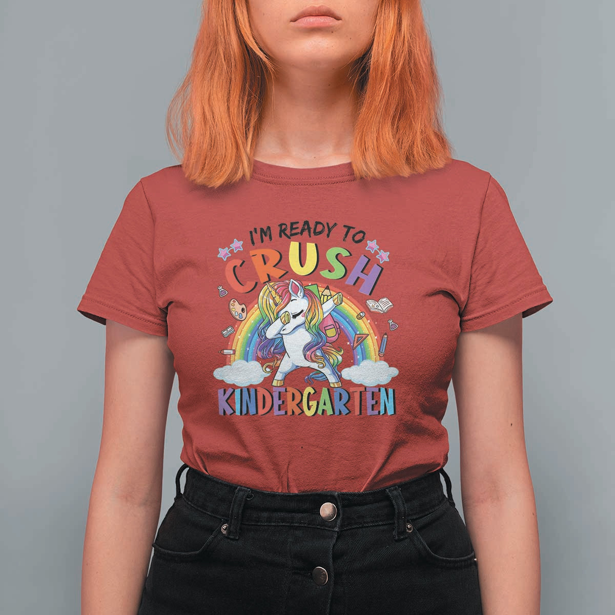 Kids Girl Crush Kindergarten T Shirt For Women First Day Back to School