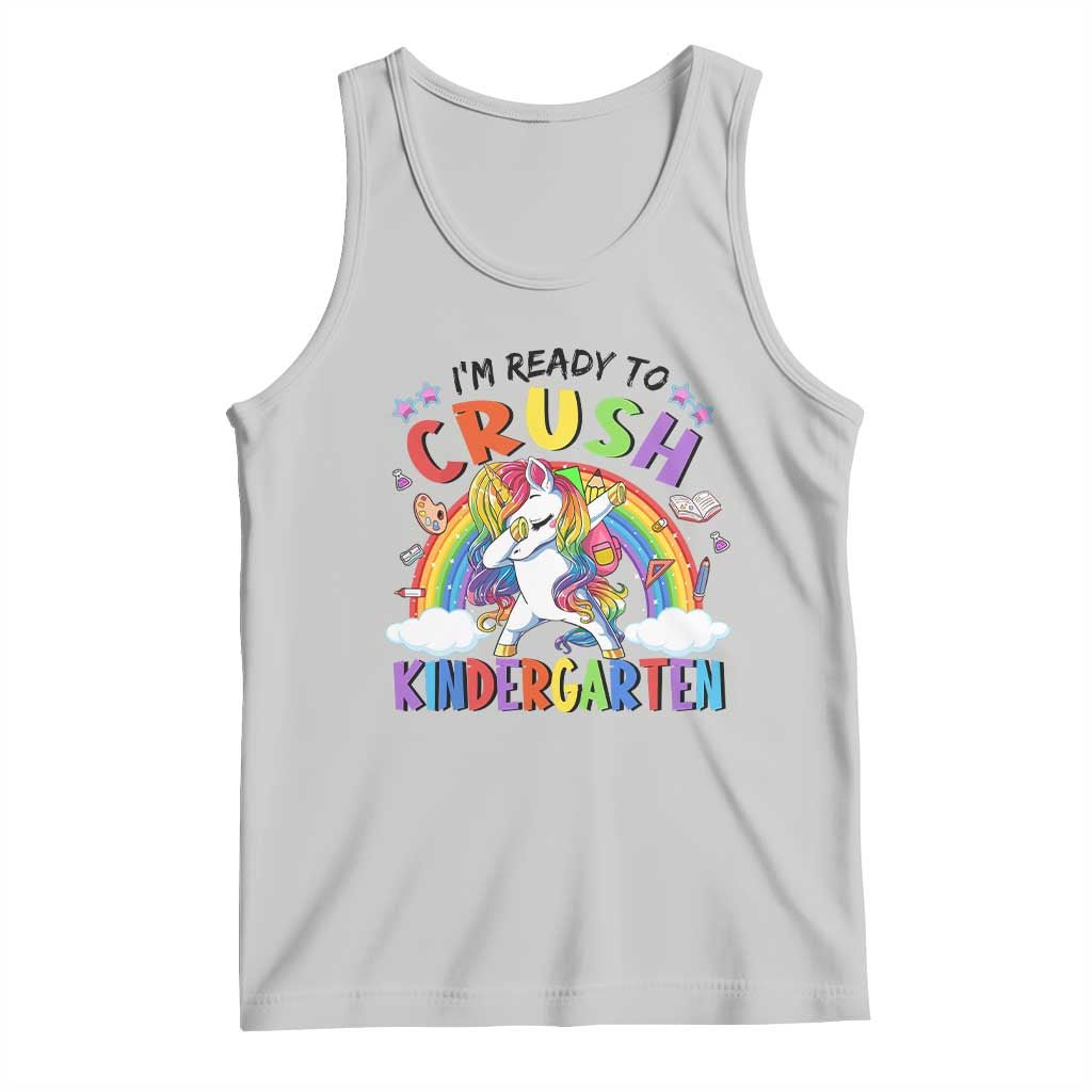 Ready to Crush Kindergarten Cute Girls Tank Top First Day Back to School