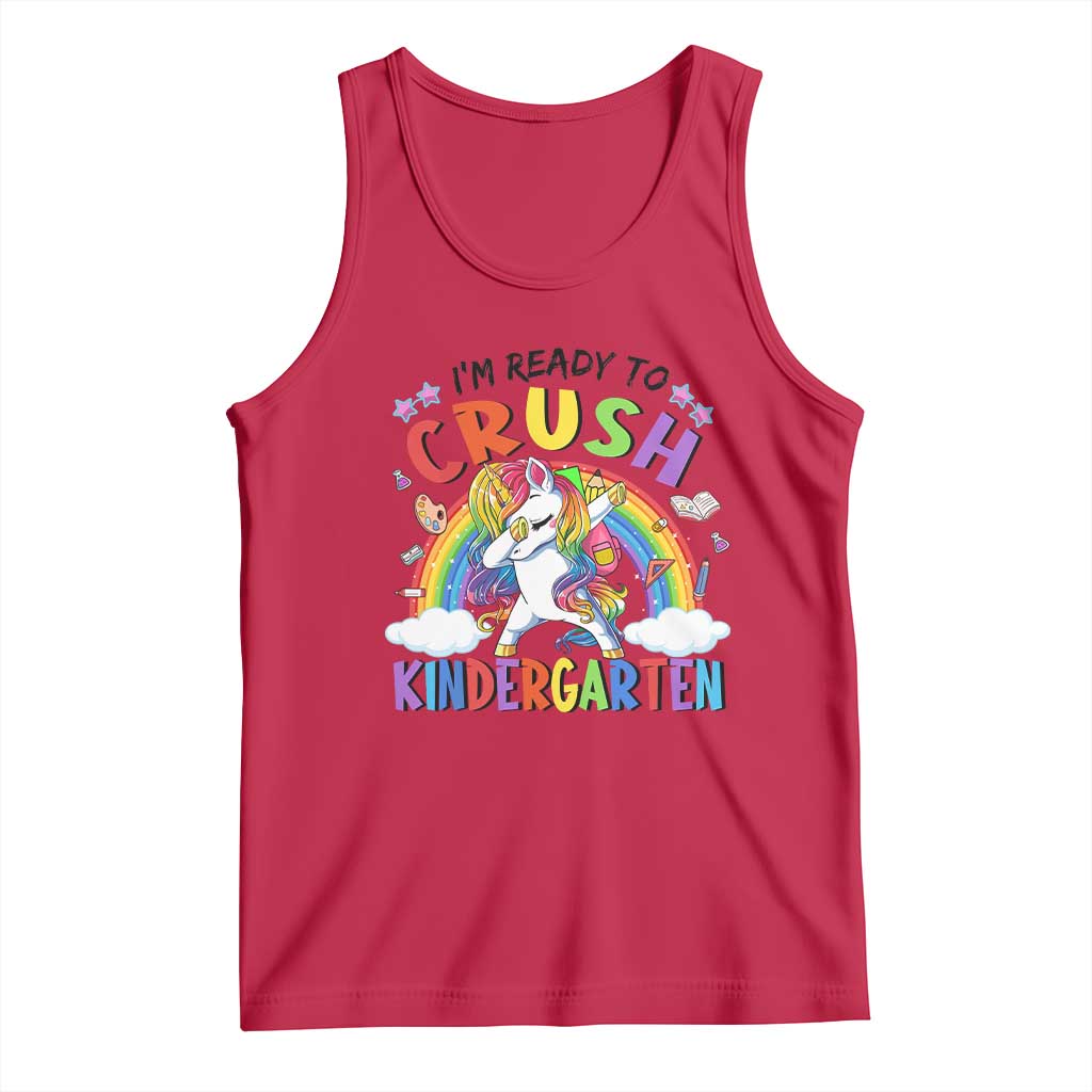 Ready to Crush Kindergarten Cute Girls Tank Top First Day Back to School