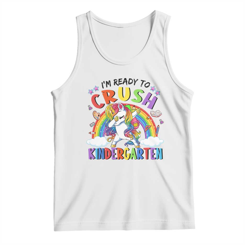 Ready to Crush Kindergarten Cute Girls Tank Top First Day Back to School