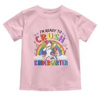 Ready to Crush Kindergarten Cute Girls Toddler T Shirt First Day Back to School