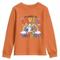 Ready to Crush Kindergarten Cute Girls Youth Sweatshirt First Day Back to School