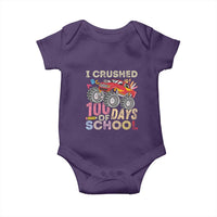 I Crushed 100 Days of School Monster Truck Baby Onesie Cool Back to School Boys Gift