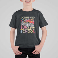 Boys 100 Day T Shirt For Kid I Crushed 100 Days of School, Monster Truck