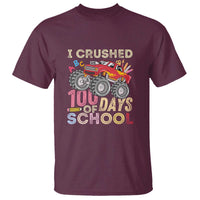 Boys 100 Day T Shirt I Crushed 100 Days of School, Monster Truck - Wonder Print Shop