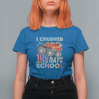 Boys 100 Day T Shirt For Women I Crushed 100 Days of School, Monster Truck