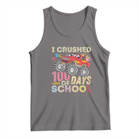 I Crushed 100 Days of School Monster Truck Tank Top Cool Back to School Boys Gift
