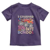 I Crushed 100 Days of School Monster Truck Toddler T Shirt Cool Back to School Boys Gift