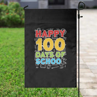 Happy 100 Days of School Garden Flag Cute Celebration Gift for Teachers and Kids
