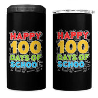 Happy 100 Days of School 4 in 1 Can Cooler Tumbler Cute Celebration Gift for Teachers and Kids